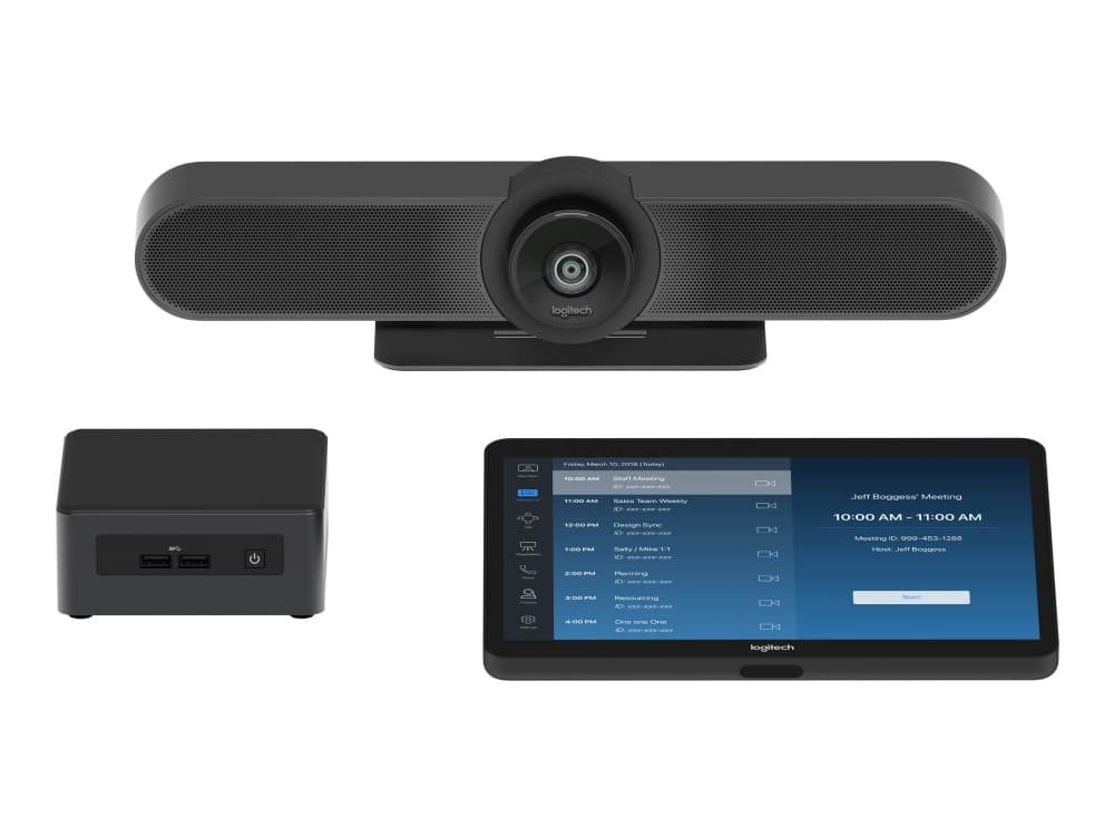 Logitech Tap for Zoom Small Rooms - Videokonferansesett - med Intel NUC (Core i7)