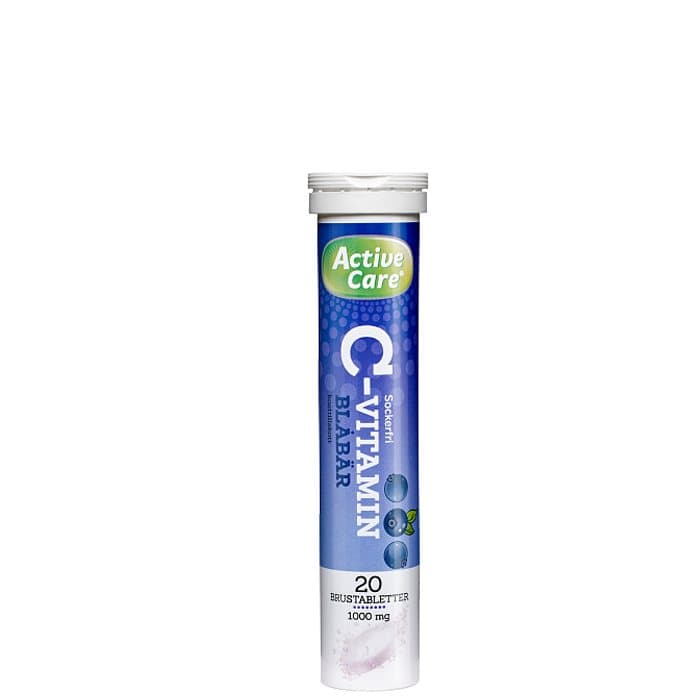 Active Care C-Vitamin, Blåbär, 20 Brustabletter