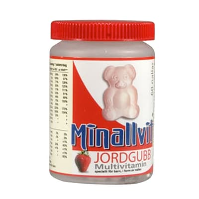 Minallvit Jordgubb, 60 nallar