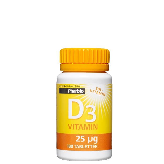 D3-vitamin, 180 tabletter