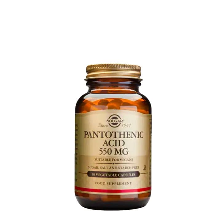 Pantothenic Acid 550 mg, 50 kapslar