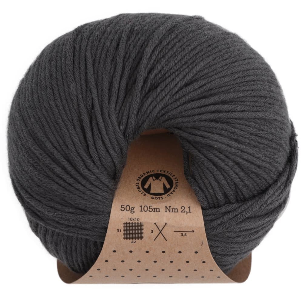 Adlibris Organic Cotton 50g Dark Grey A421