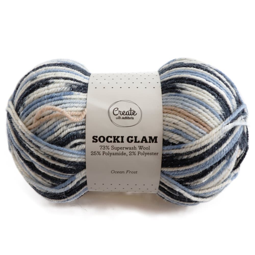 Adlibris Socki Glam 100g Ocean Frost B163