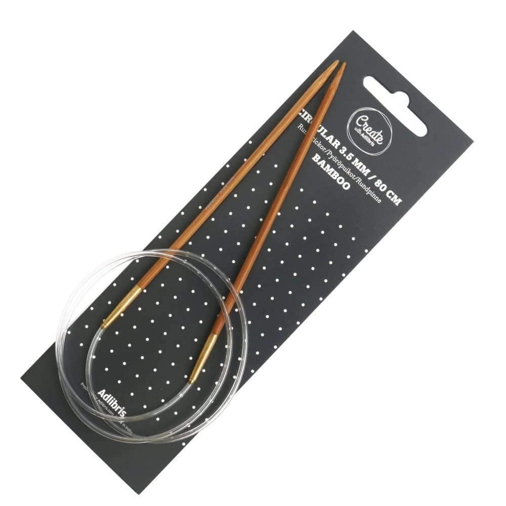 Rundstickor 3,5mm Bambu 80cm