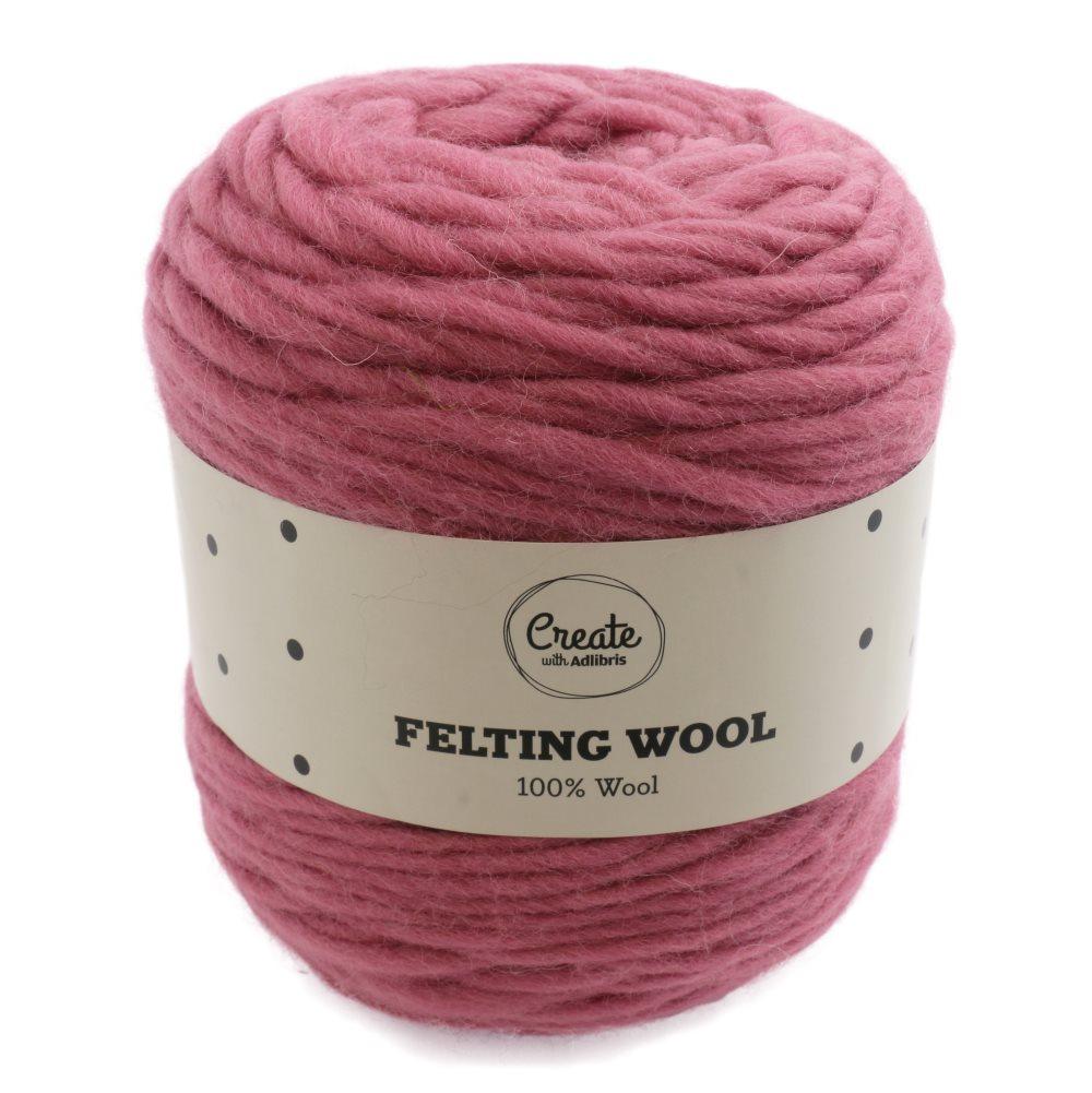 Adlibris Felting Wool 100g Pink A118