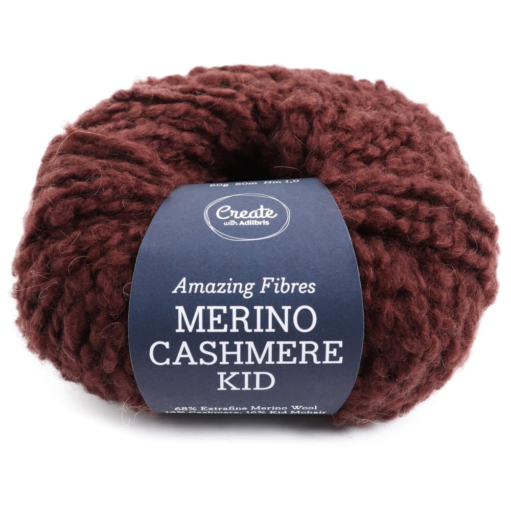 Adlibris Merino Cashmere Kid 50g Chocolate Brown A578