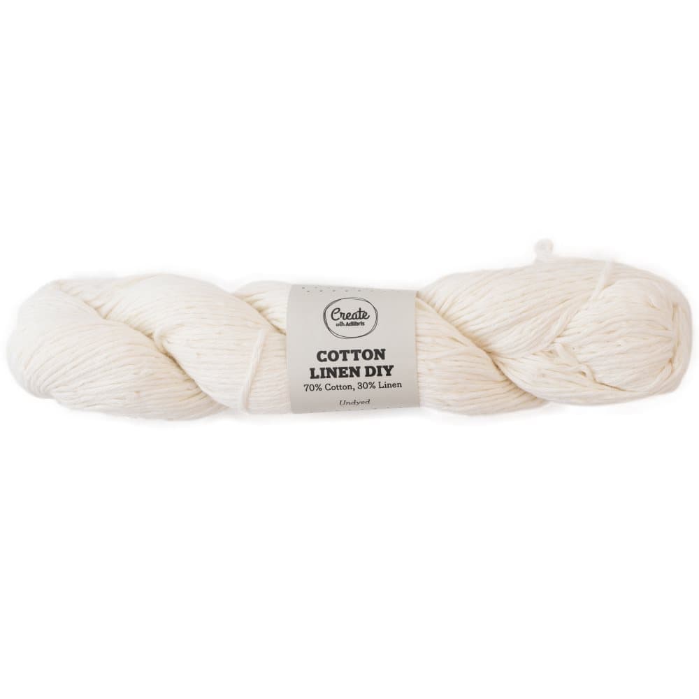 Adlibris Cotton Linen 8/9 DIY 100g Undyed A732