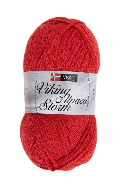 Viking of Norway Alpaca Storm Garn Alpackamix 50g Röd 550