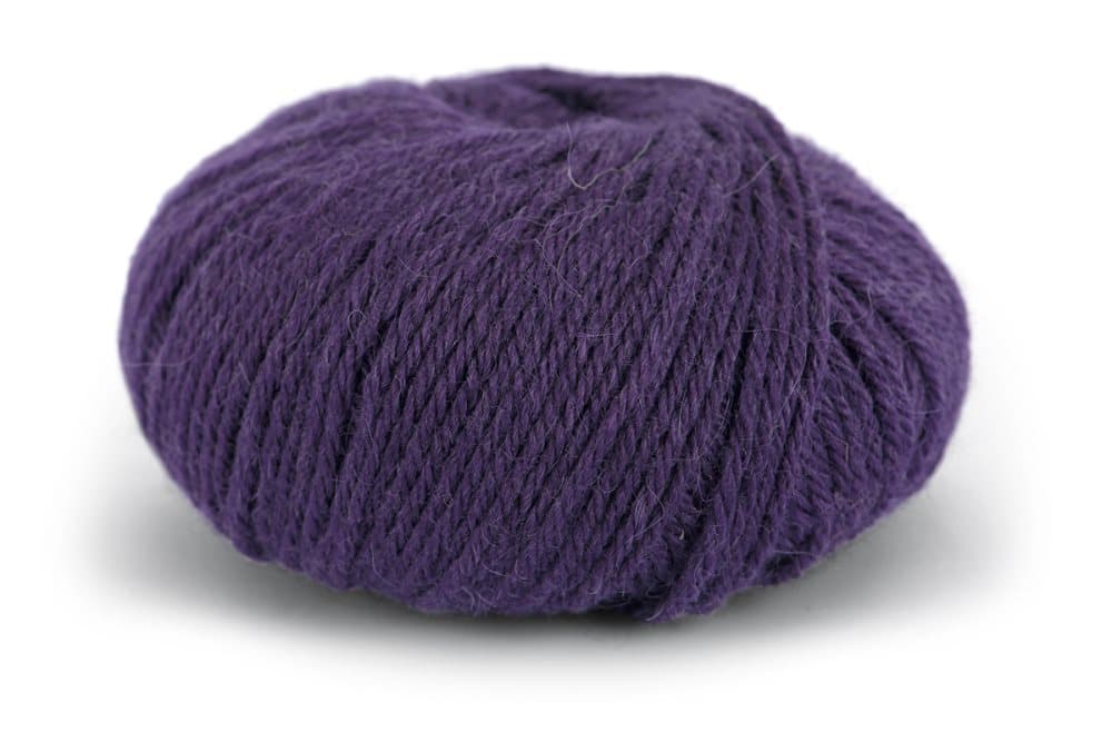 Knit At Home Classic Alpacka Wool Garn Ullmix 50 g Blålila 518