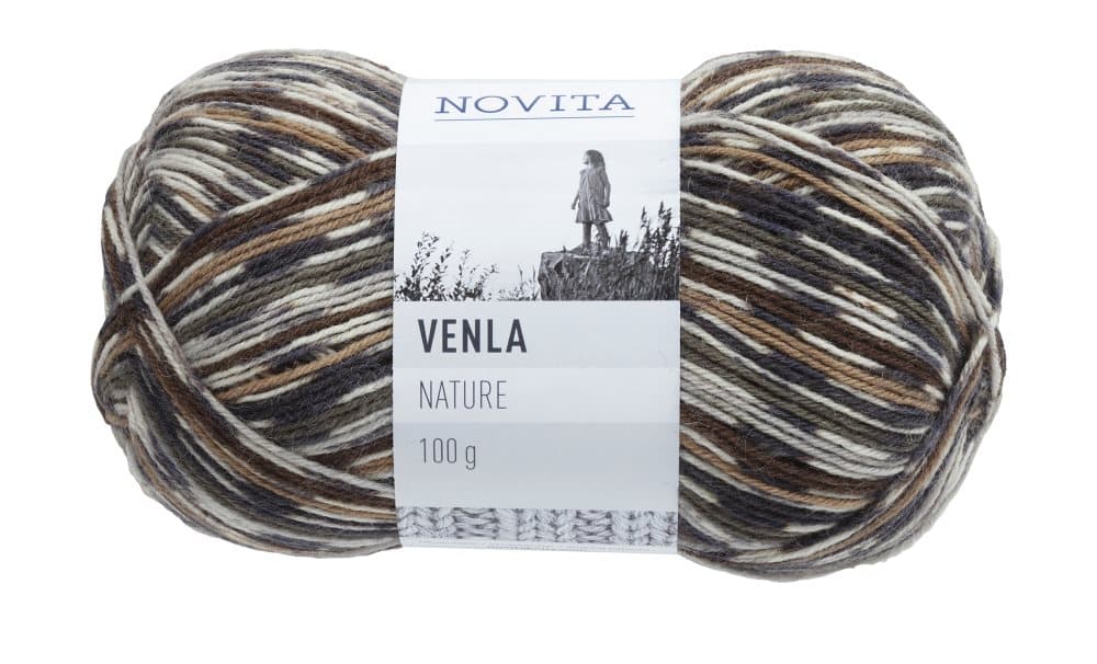 Novita Venla Nature villasekoitelanka 100 g pöllö 877
