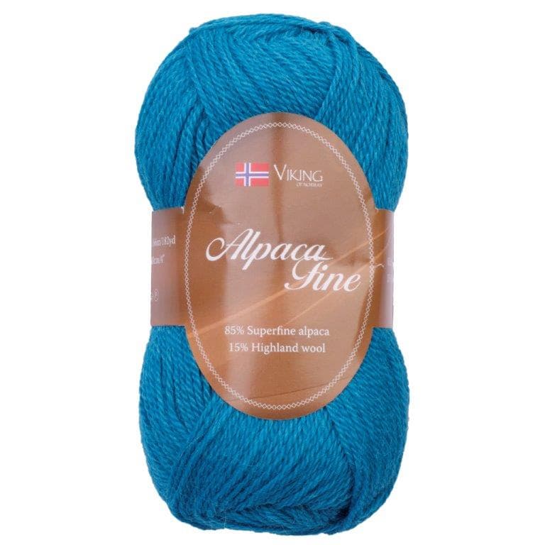 Viking of Norway Alpaca Fine Garn Alpackamix 50 g turkos 629