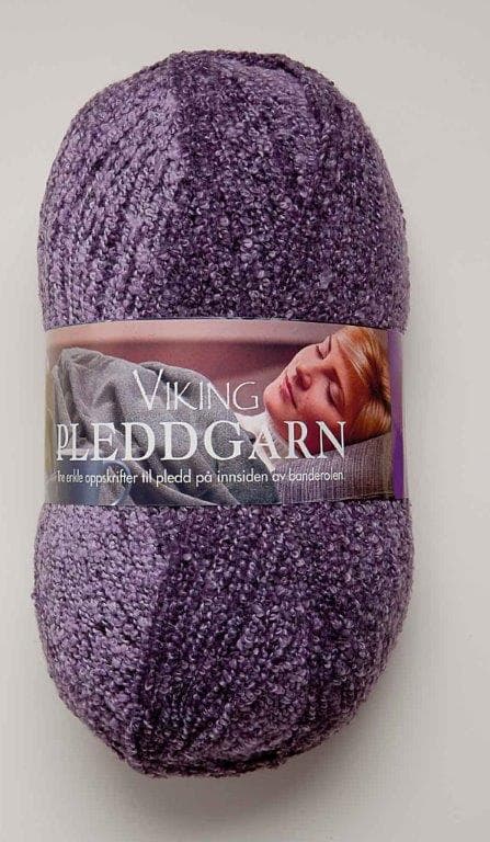 Pleddgarn 350 gr liila Viking Garn