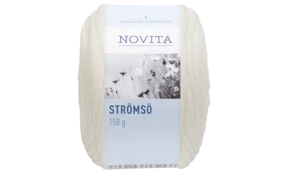 Novita Strömsö Garn Mixgarn 150 g, naturvit 010