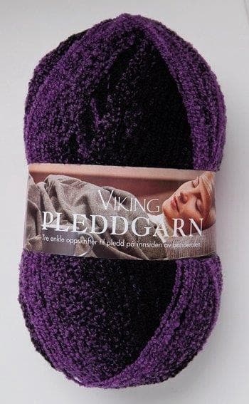 Pleddgarn 350 gr tummaliila Viking Garn