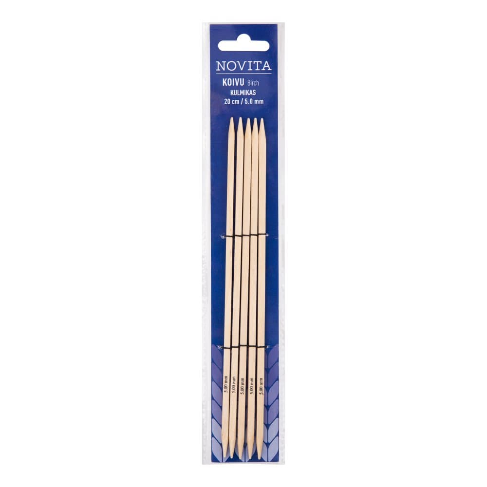 Novita kulmikas sukkapuikko 20 cm koivu 5.00 mm