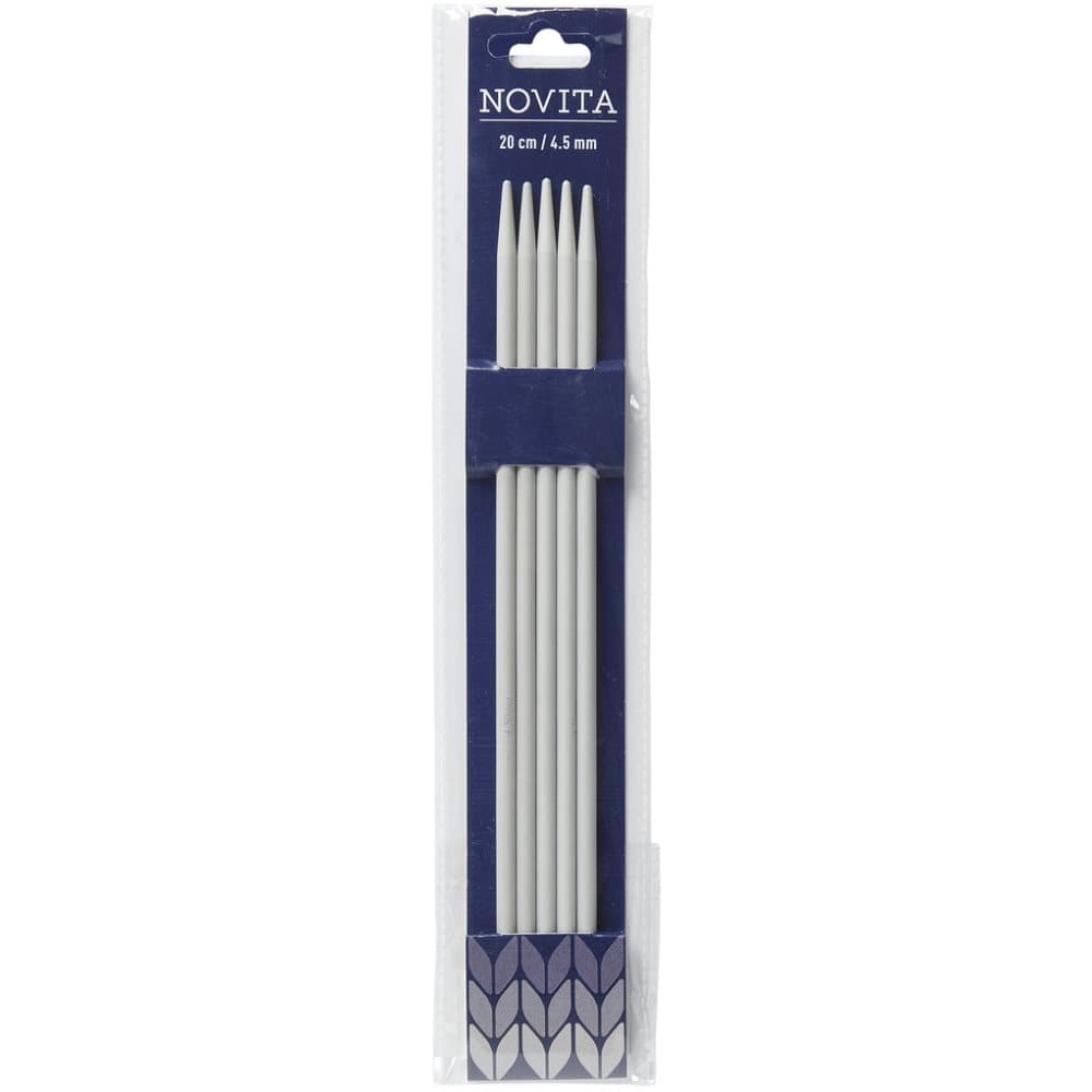 Novita strumpstickor aluminium 20 cm 4.5