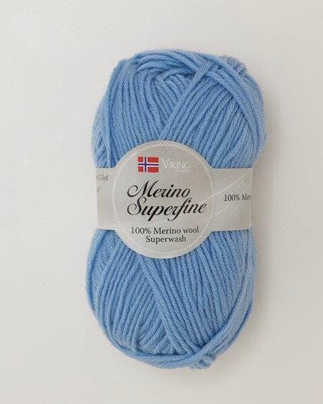 Viking of Norway Merino Superfine Garn Merinoull 50g Ljusblå 620