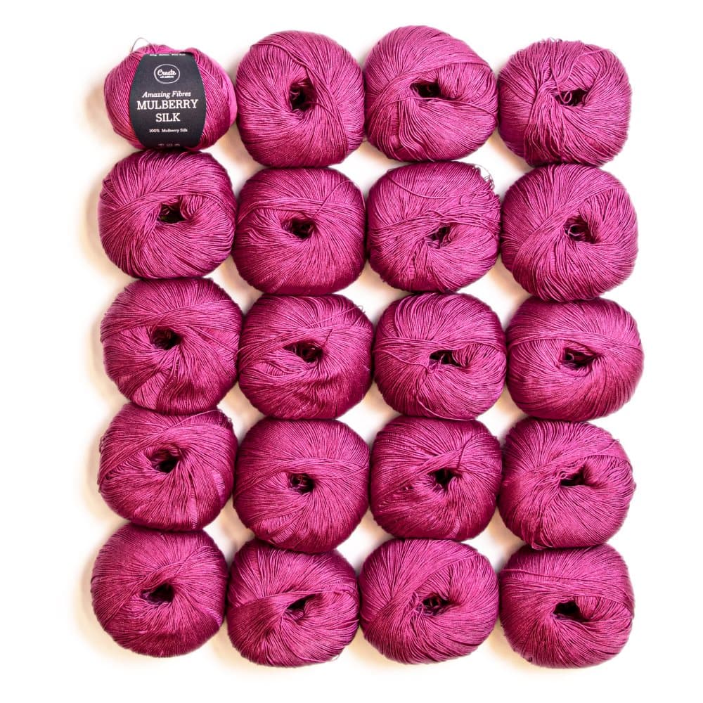 20-pakkaus Adlibris Mulberry Silk 50g Santorini A541