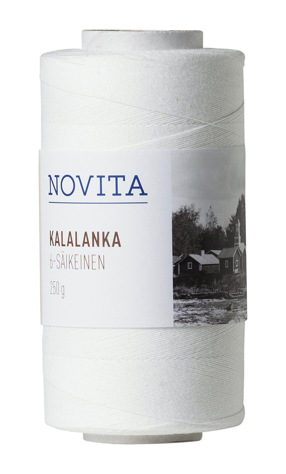 Novita Kalalanka 6 trådigt varpgarn 250 g, vit 011