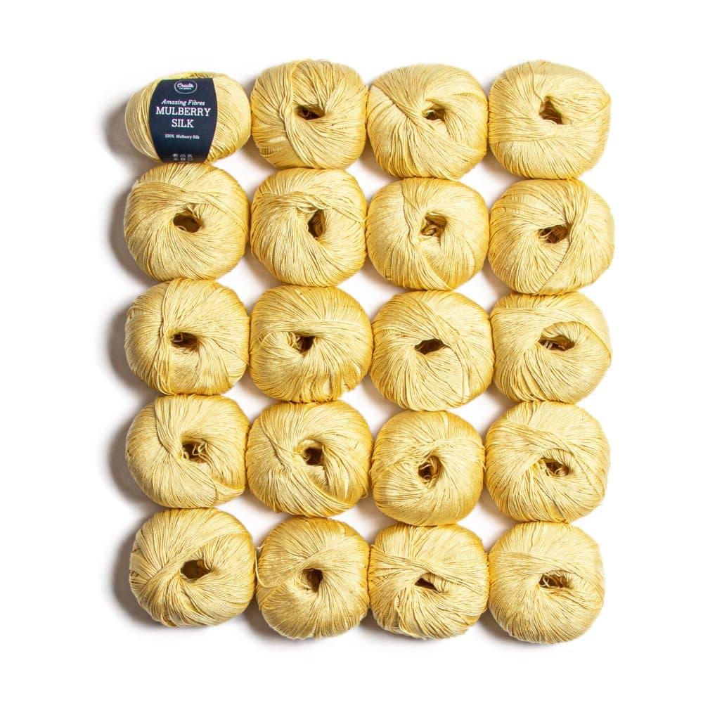 20-pakkaus Adlibris Mulberry Silk 50g Sunshine A450