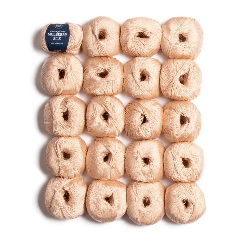 20-pakkaus Adlibris Mulberry Silk 50g Nude A449