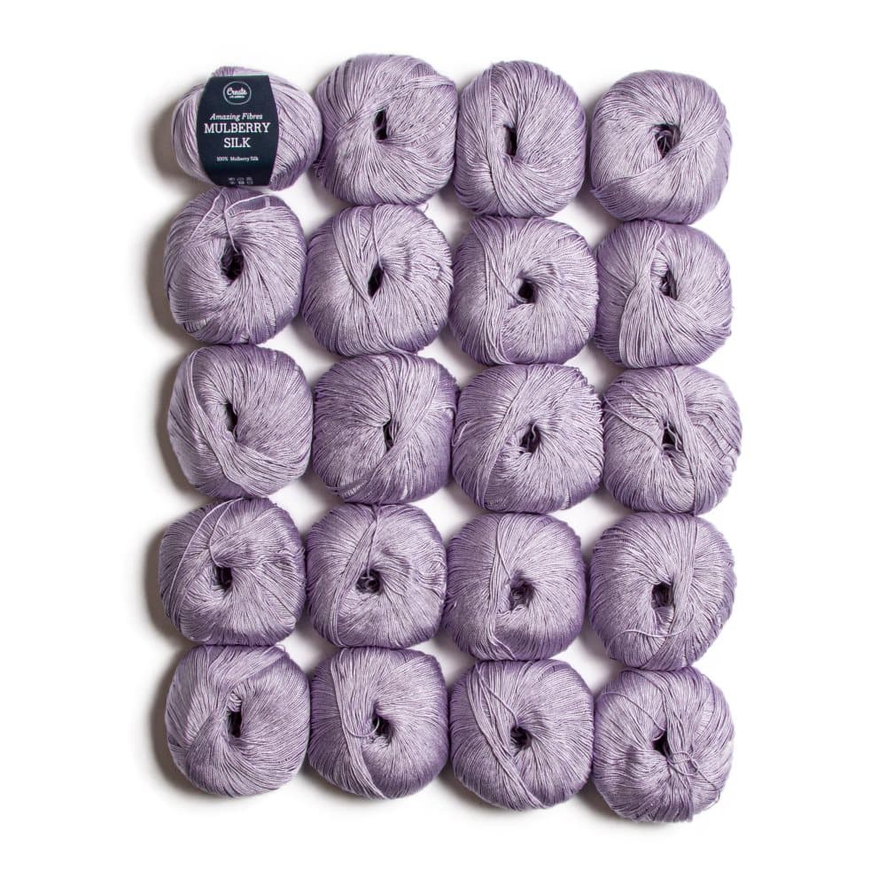20-pakkaus Adlibris Mulberry Silk 50g Lilac A454