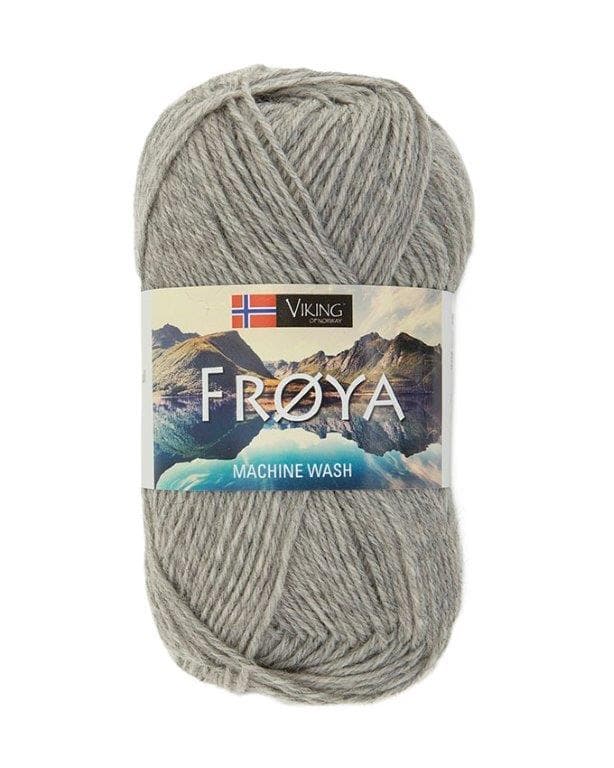 Viking of Norway Froya Garn Ullmix 50g Ljusgrå 203