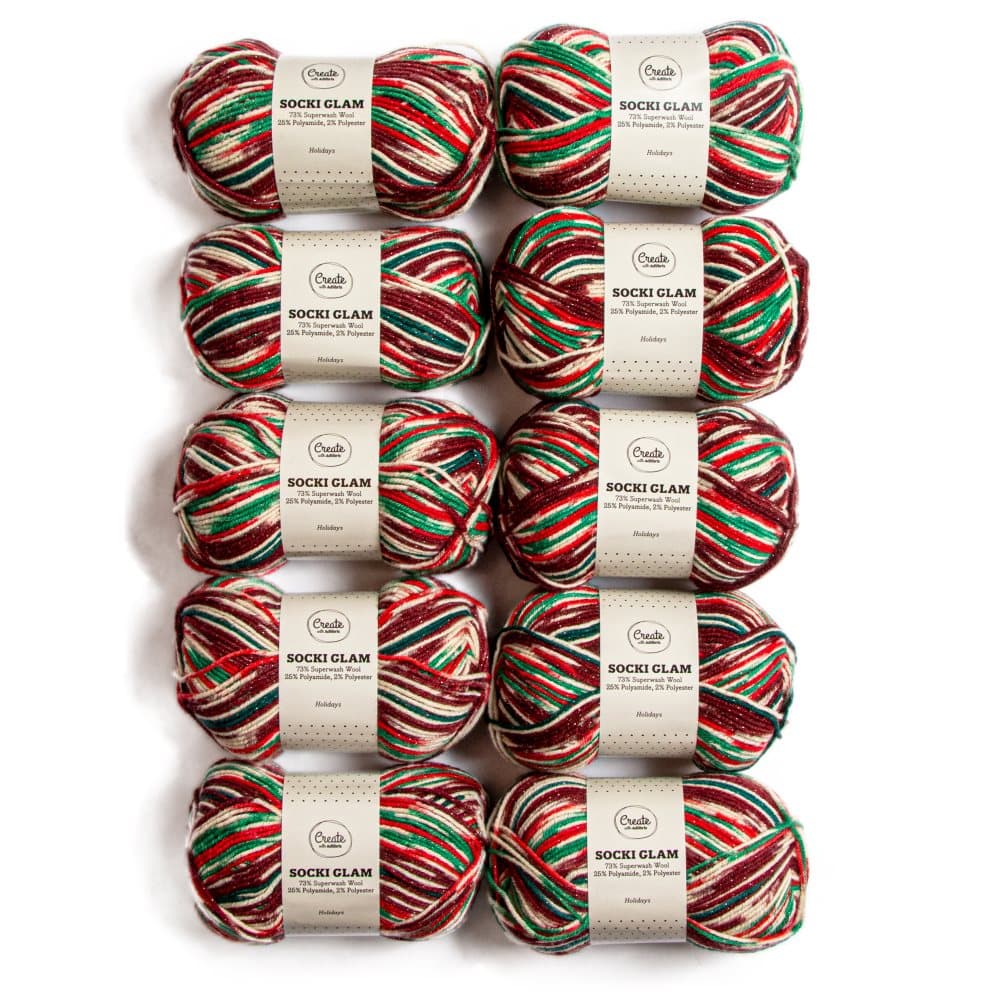10-pakkaus Adlibris Socki Glam 100g Holidays B161