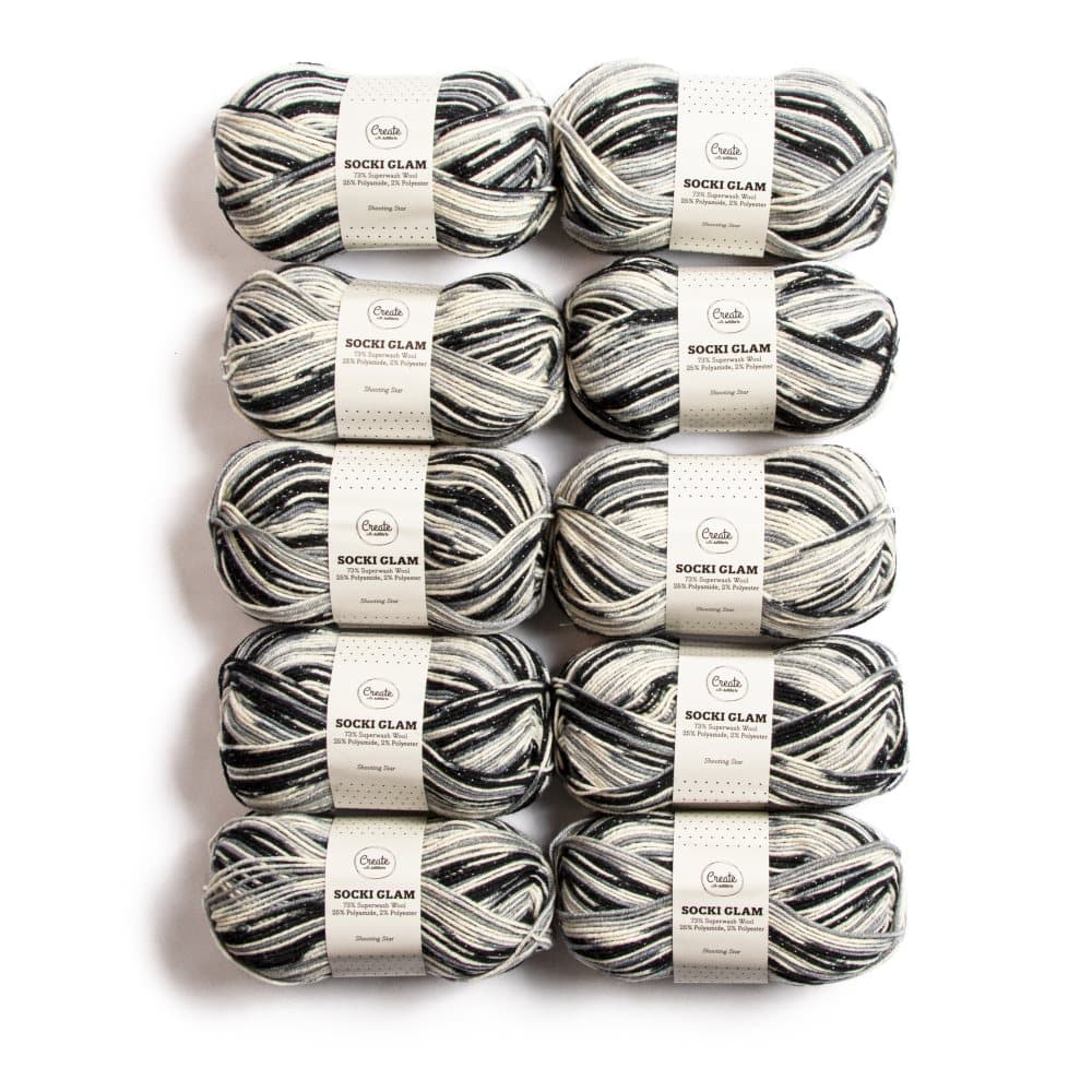 10-pakkaus Adlibris Socki Glam 100g Shooting Star B164