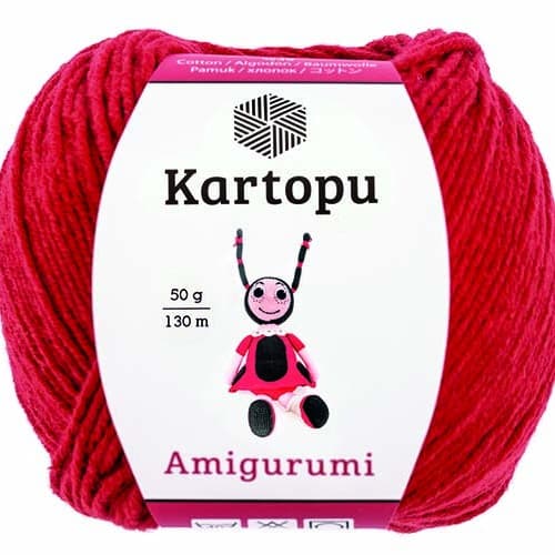 Kartopu Amigurumi 50g Red K150