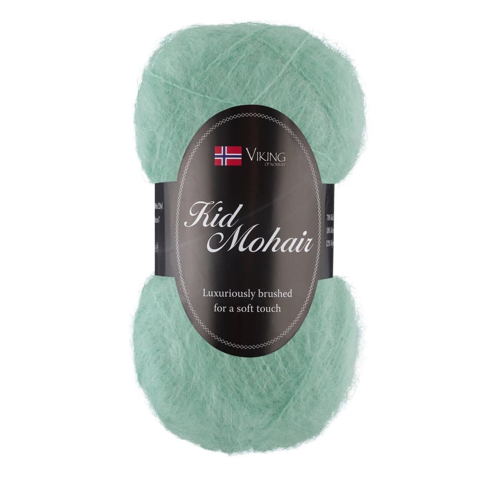 Viking of Norway Viking Kid Mohair Garn 50 g Lätt turkos 936