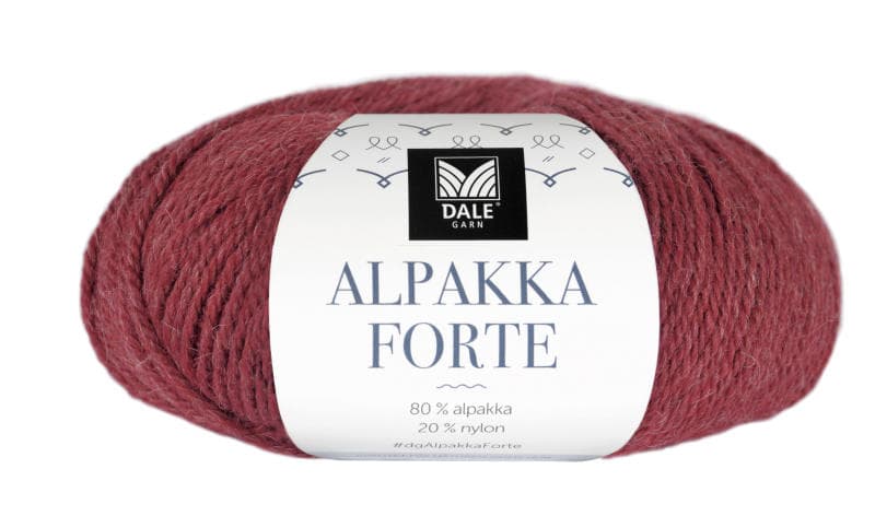 Dale Garn Alpakka Forte Garn Alpakka 50 g Chiliröd melerad 704
