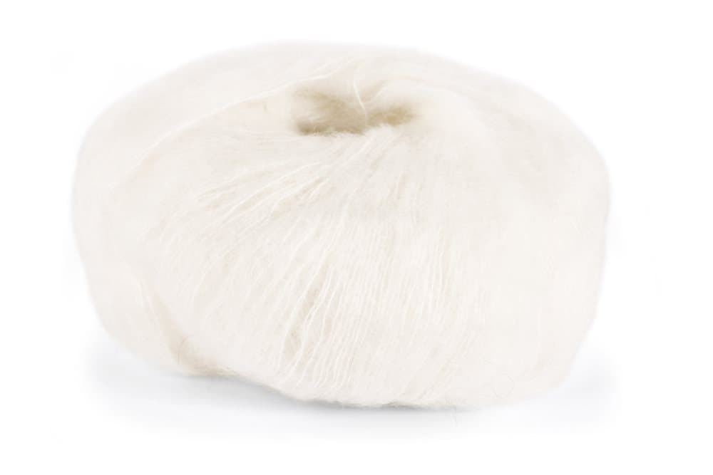 Dale Garn Erle Silk Mohair Mix 50 g Vit 0010