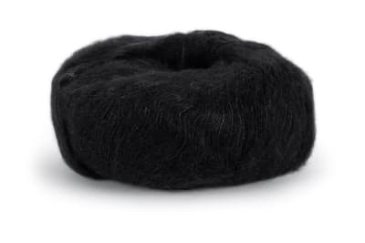 Erle Silk Mohair Mix 50 g Svart 0090 Dale Garn