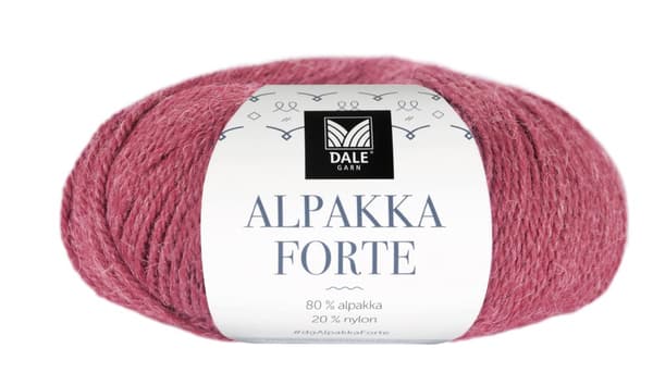 Alpakka Forte 50 g Bringebær melert Dale Garn