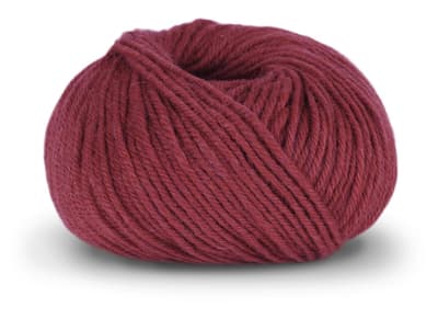 Dale Garn Lanolin Wool, Rubinrød melert, 50g