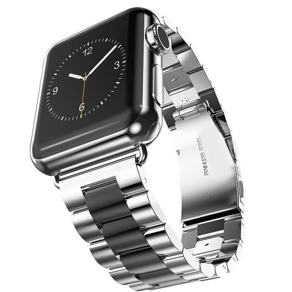 AppleWatchStål SILVER-ROSA42mm