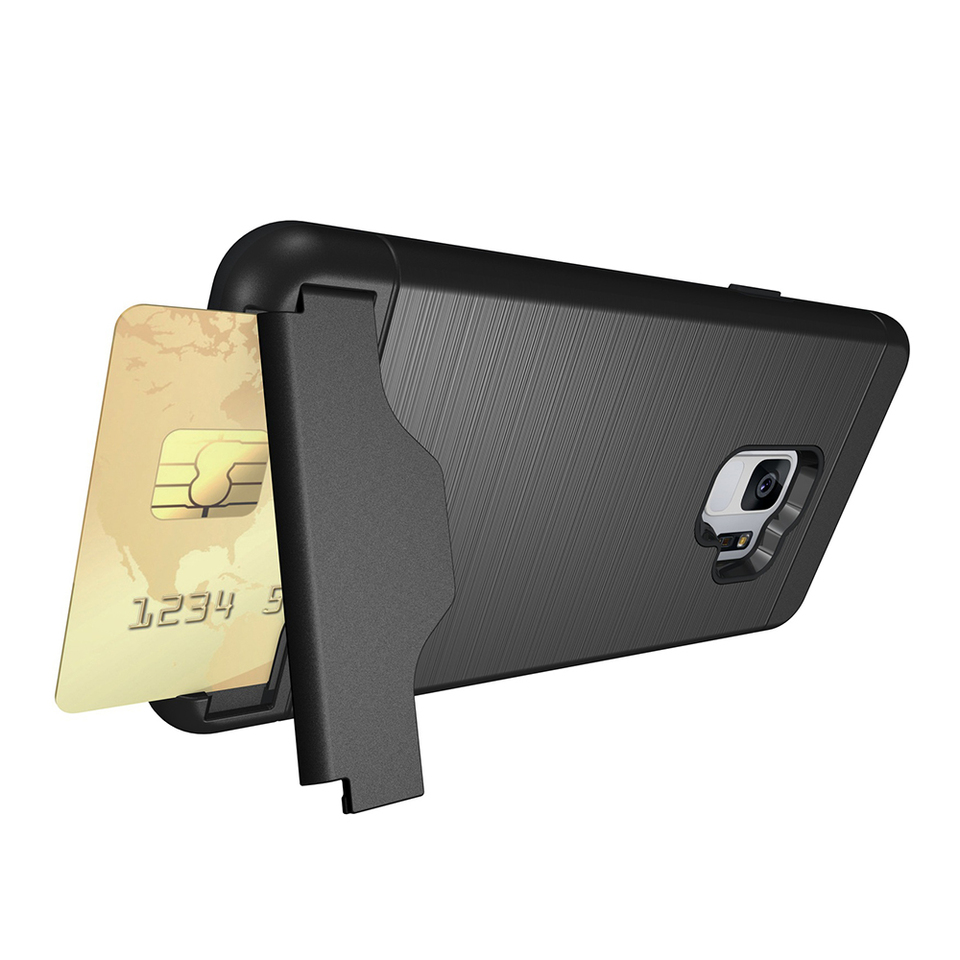 Elegant Skal med Kortfack till Samsung Galaxy S9+