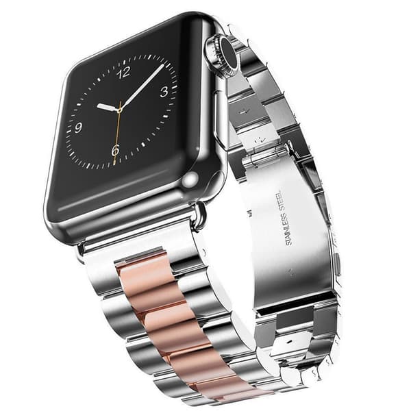 AppleWatchStål SILVER-ROSA42mm