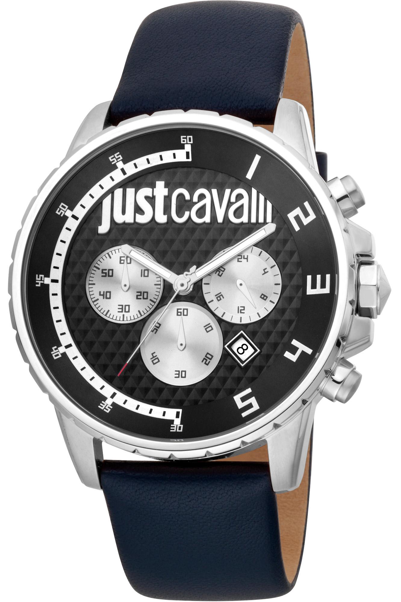 Just Cavalli Sport Watch JC1G063L0225 - Leather Gents Quartz Chronograph
