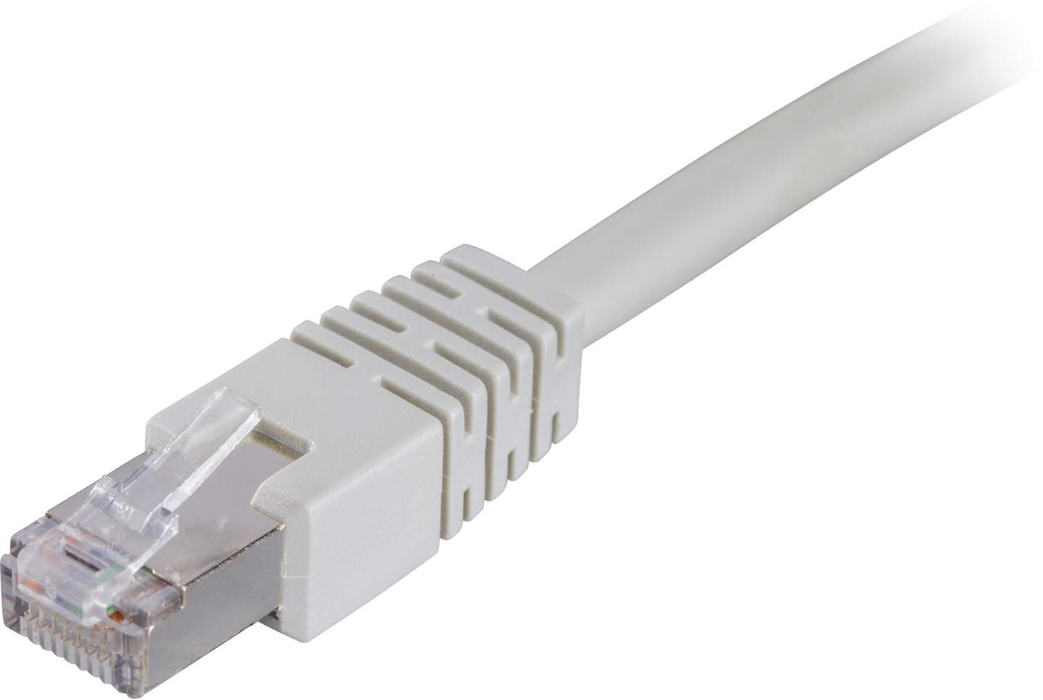 DELTACO F/UTP Cat6 patchkabel, LSZH, 5m, grå