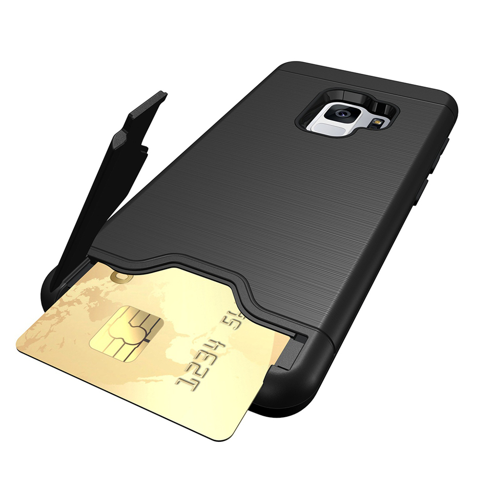 Samsung Galaxy S9+ - Elegant Skal med Plats för Kort