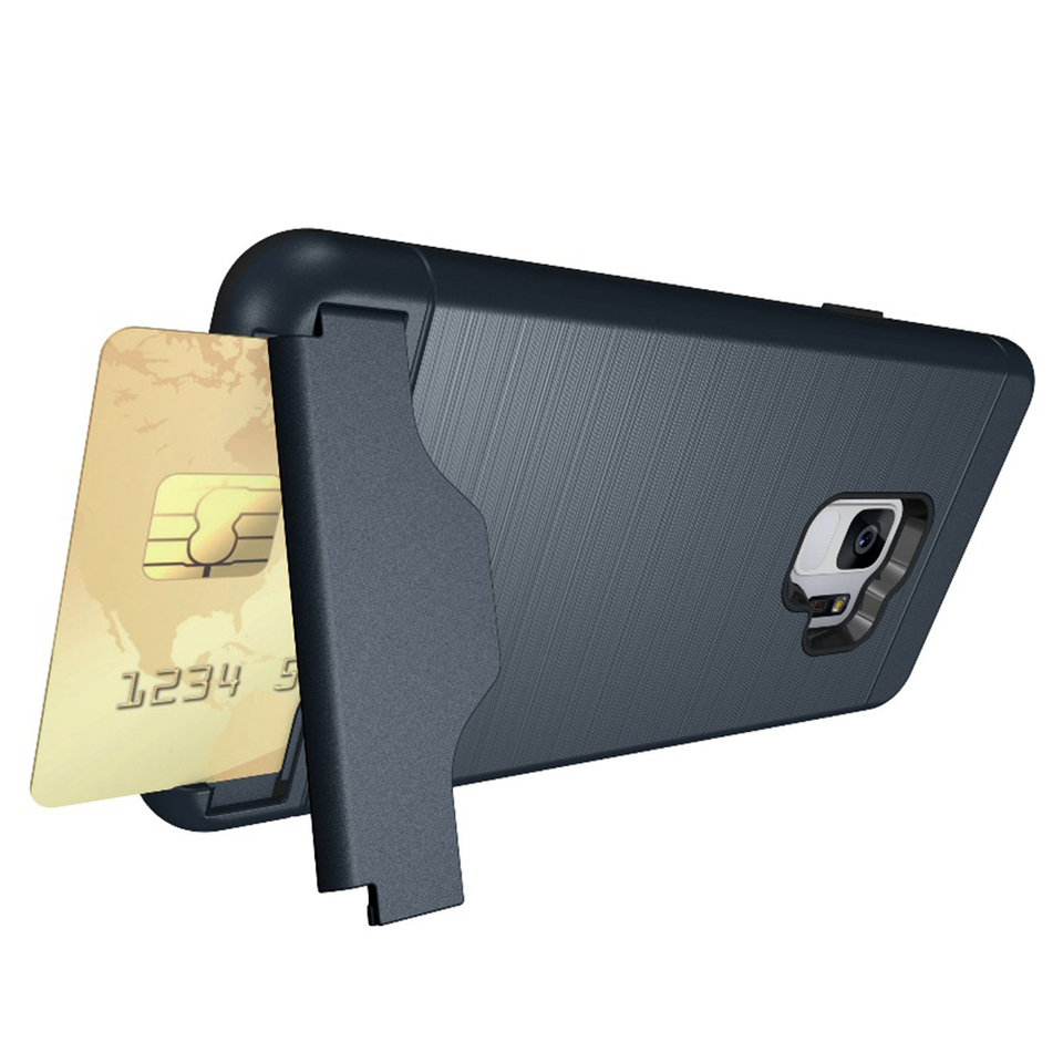 Elegant Skal med Kortfack till Samsung Galaxy S9+