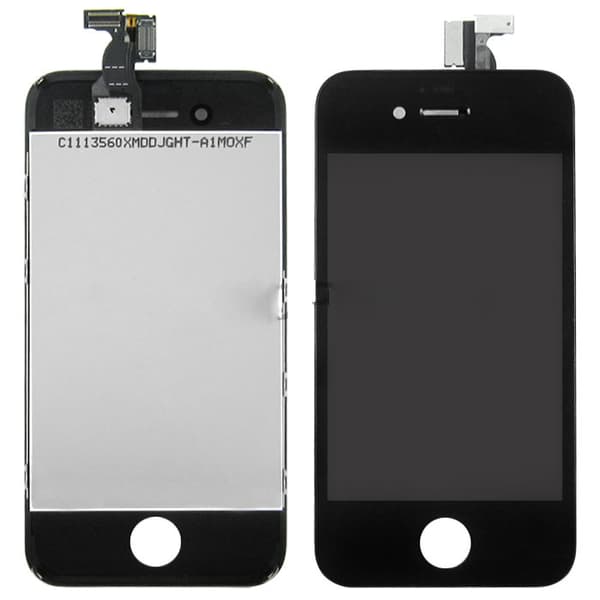 iPhone 4S LCD + batteri/verktyg SVART