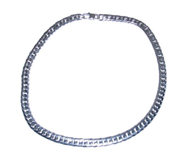 Silverfärgat kedjehalsband