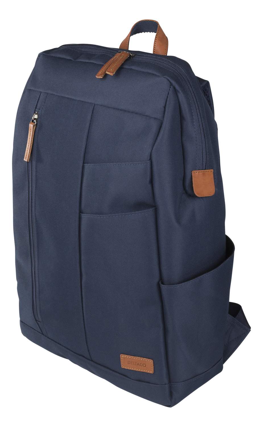 DELTACO ryggsäck för laptops, max 15,6tum, 17,9 liter, polyester, blå