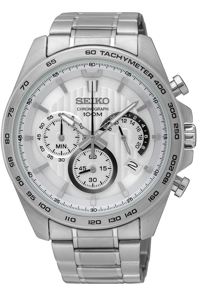 Seiko Quartz Watch SSB297P1 - Stainless Steel Gents Quartz Chronograph
