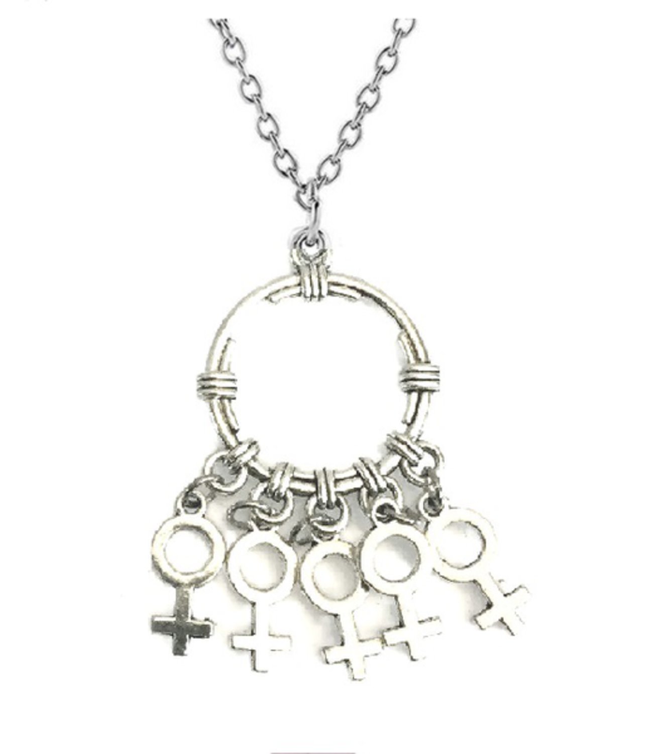 feminist symbol halsband