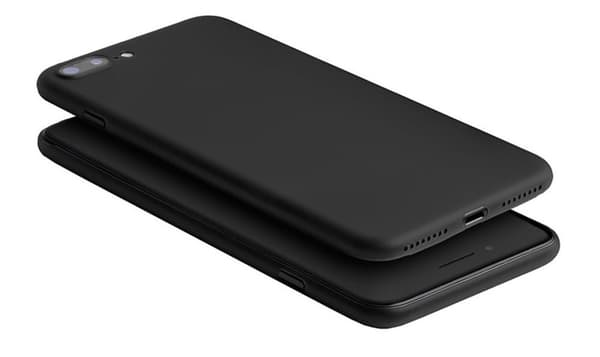 Mattsvart skal till iPhone 7/8 plus - 0,3mm