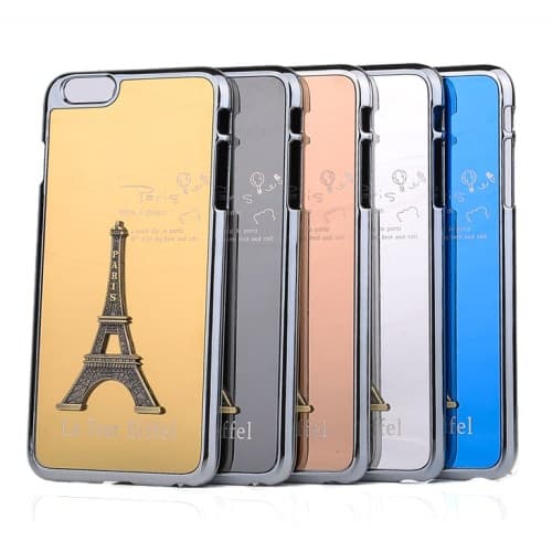 3D Metall Skal till Apple iPhone 6(S) Plus / 6S Plus - Eiffeltornet (RoseGold)